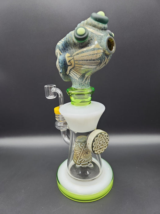 10" Aztec Alien XL Big Brain w/ Stone Showerhead - Kannabliss Exotics