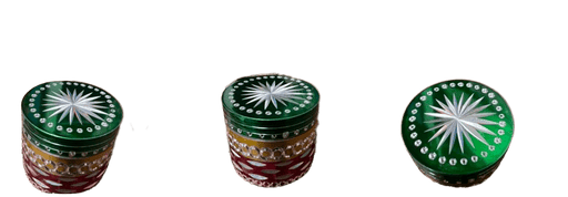 42MM Metal Rasta Colored Grinder Diamond Cut - Kannabliss Exotics