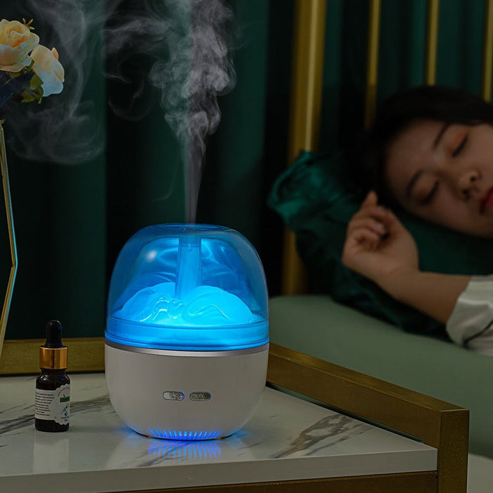 Air Humidifier Essential Oil Ultrasonic Aromatherapy Atomizer Colorful Light Heavy Fog Volume Office Home Accessories -