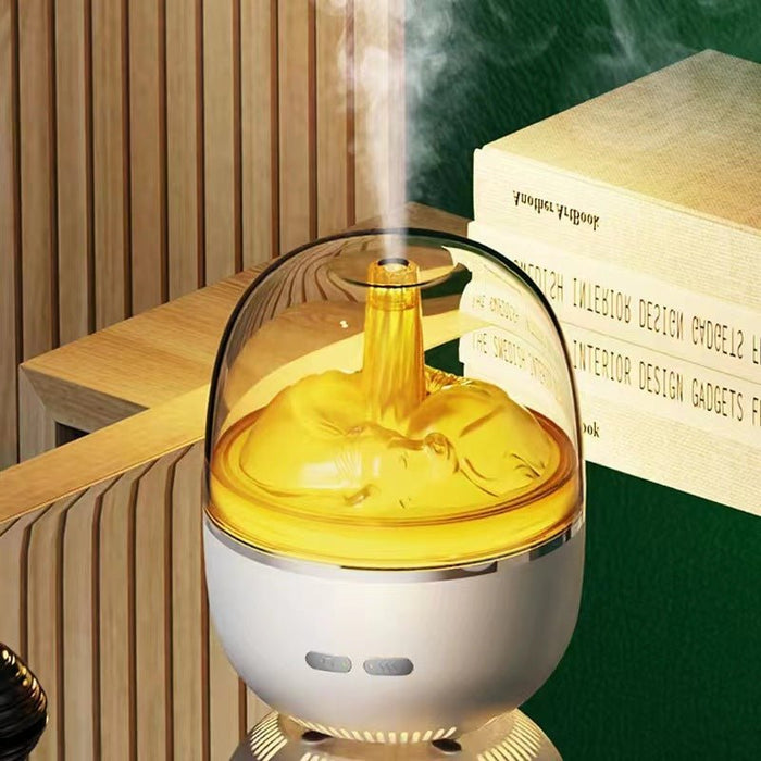 Air Humidifier Essential Oil Ultrasonic Aromatherapy Atomizer Colorful Light Heavy Fog Volume Office Home Accessories - Kannabliss Exotics