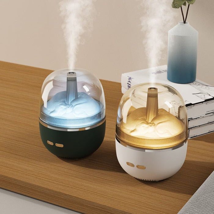 Air Humidifier Essential Oil Ultrasonic Aromatherapy Atomizer Colorful Light Heavy Fog Volume Office Home Accessories -