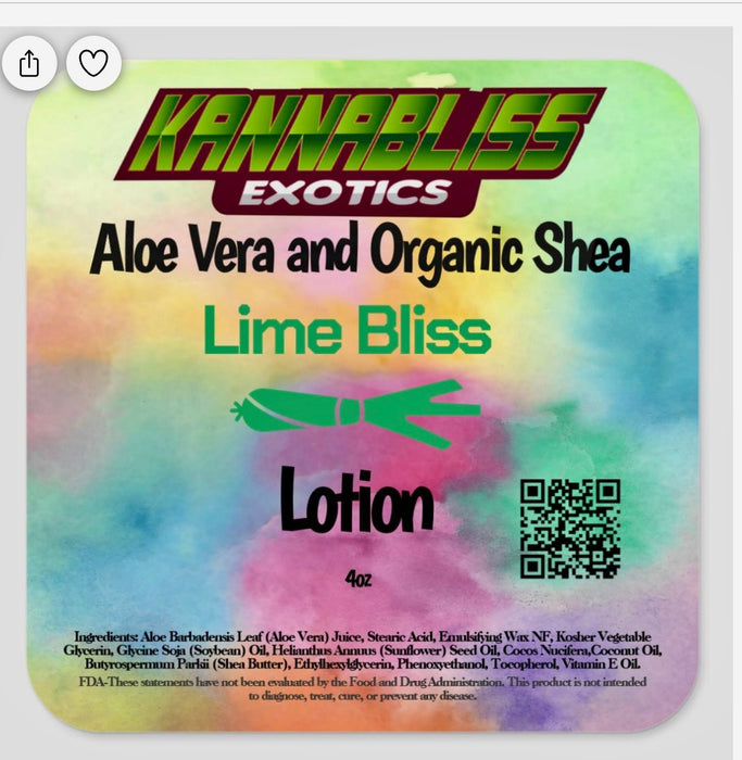 Aloe Vera and Organic Shea Lotion - Kannabliss Exotics