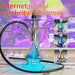 Arabic Hookah Full Set Bar Kettle Stainless Steel Large Single And Double Tube - Kannabliss Exotics