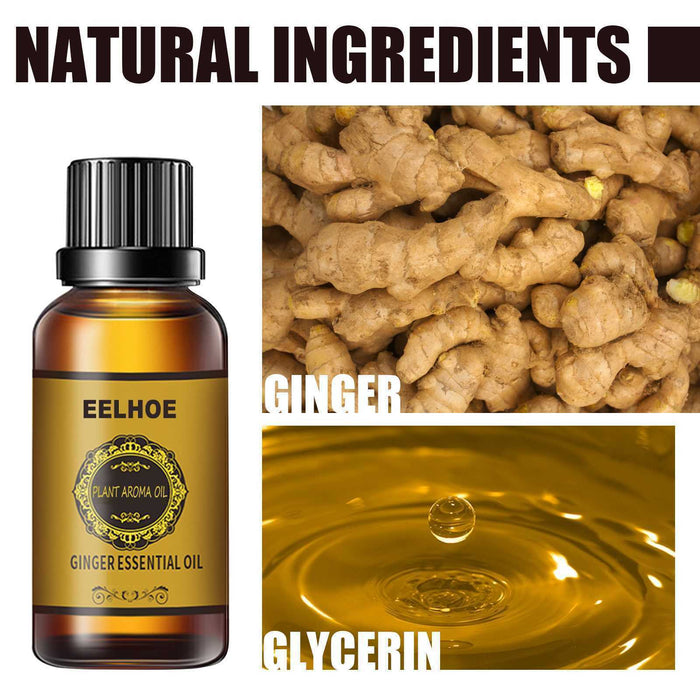 Belly Drainage Ginger Oil Natural Therapy Lymphatic Essential Massage Liquid USA - Kannabliss Exotics