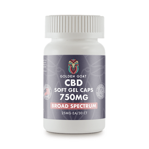 CBD Gel Capsules – Broad Spectrum – 750MG – 30ct - Kannabliss Exotics