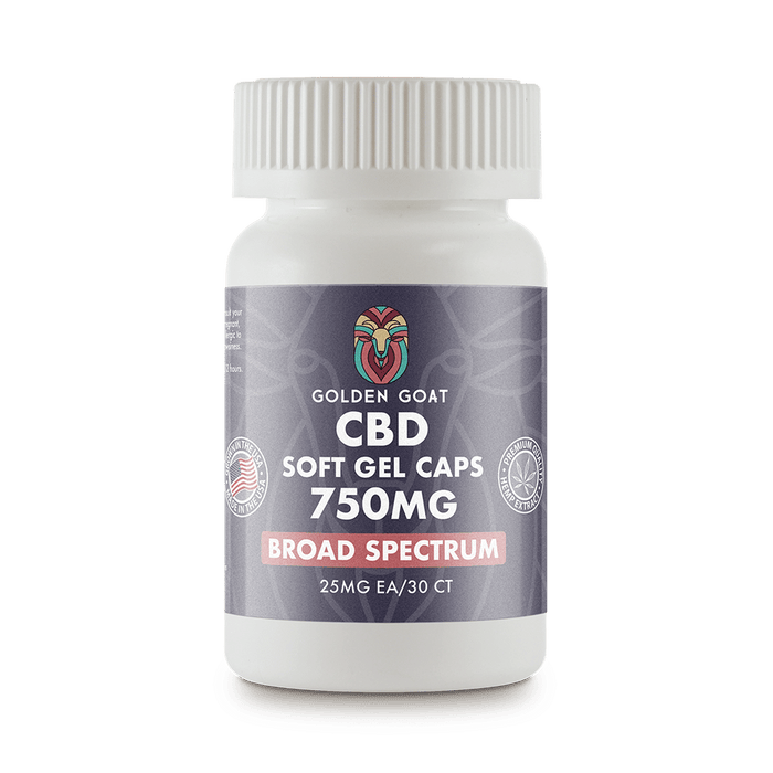 CBD Gel Capsules – Broad Spectrum – 750MG – 30ct - Kannabliss Exotics