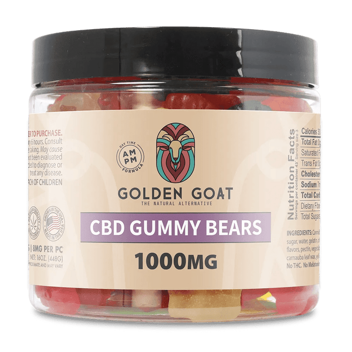 CBD Gummies 1000MG - Clear Bears - No Melatonin - Kannabliss Exotics