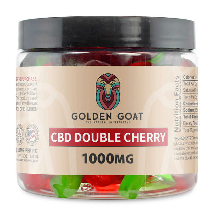 CBD Gummies 1000MG - Double Cherry - Kannabliss Exotics