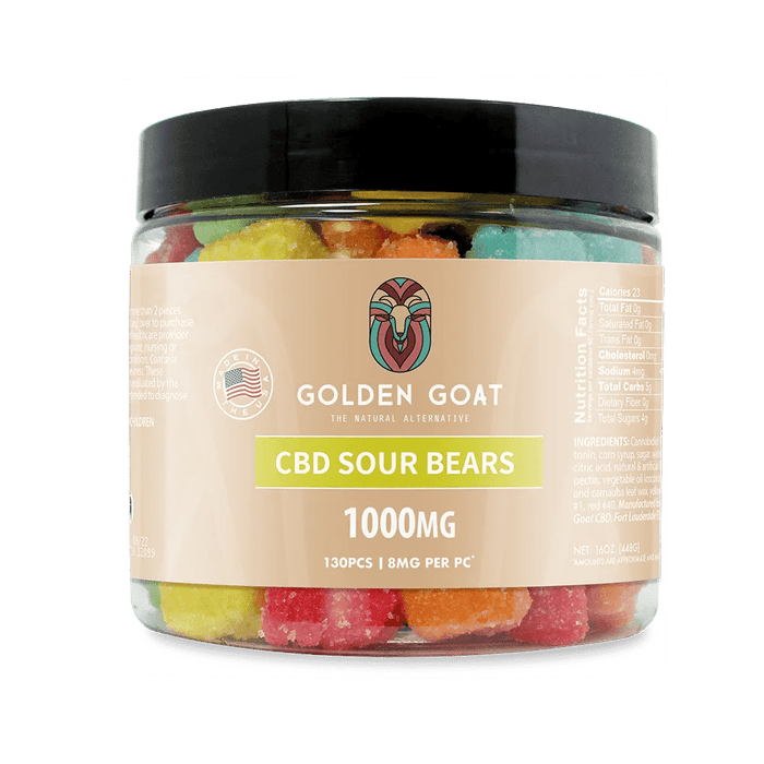 CBD Gummies 1000MG - Sour Bears - Kannabliss Exotics