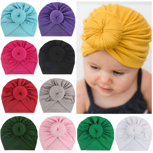 Children's turban hat baby knotted Indian beanie - Kannabliss Exotics