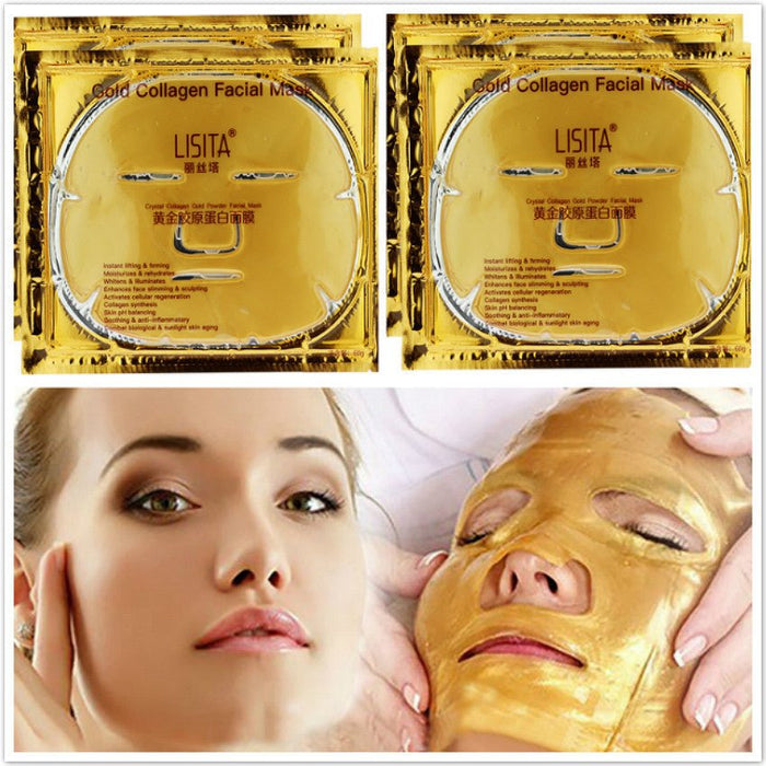 Crystal Gold Collagen Mask Brightening Skin - Kannabliss Exotics