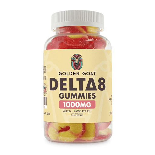 Delta 8 Gummies 1000mg - Peach Rings - Kannabliss Exotics