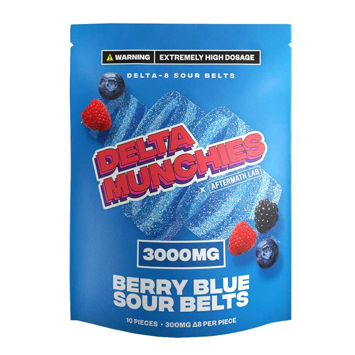 Delta Munchies D8 Sour Belts | 3000mg - Kannabliss Exotics