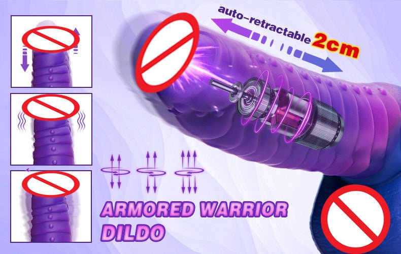 Dildo Telescopic Swing Dildos Women's Masturbation Device Heating Back Court Vibrator - Kannabliss Exotics