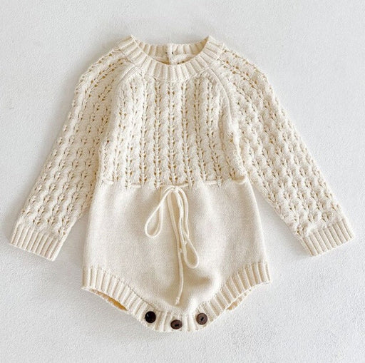 Girl Baby Knitted Hollow Waist Girdle Long Sleeves Harpy Dress Triangle - Kannabliss Exotics