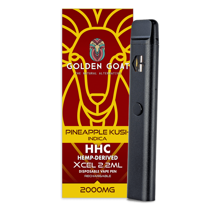 HHC Vape Device, 2000mg, Rechargeable/Disposable - Pineapple Kush - Kannabliss Exotics