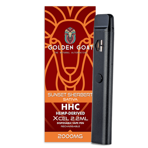 HHC Vape Device, 2000mg, Rechargeable/Disposable - Sunset Sherbert - Kannabliss Exotics