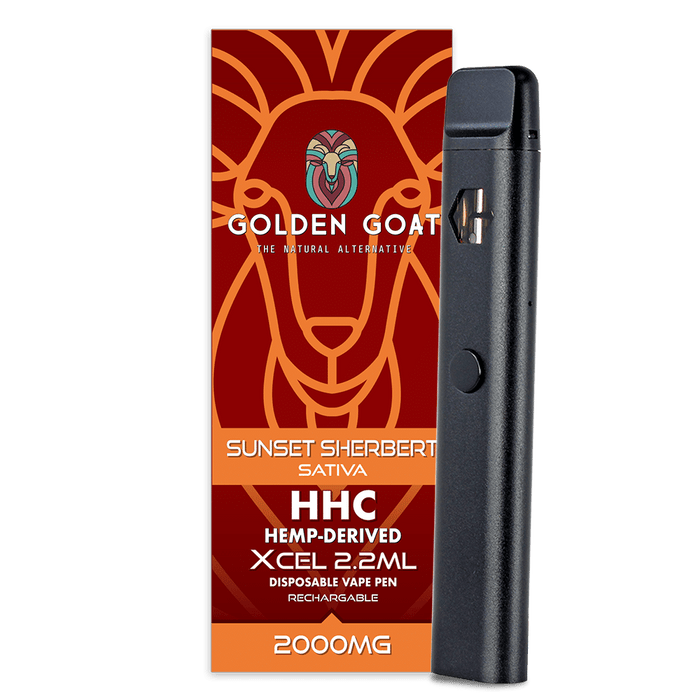 HHC Vape Device, 2000mg, Rechargeable/Disposable - Sunset Sherbert - Kannabliss Exotics