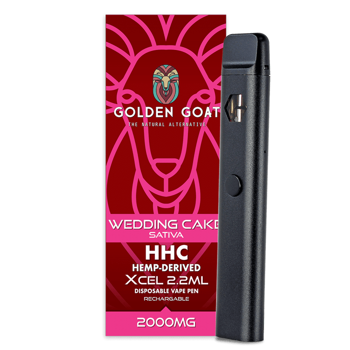 HHC Vape Device, 2000mg, Rechargeable/Disposable - Wedding Cake - Kannabliss Exotics