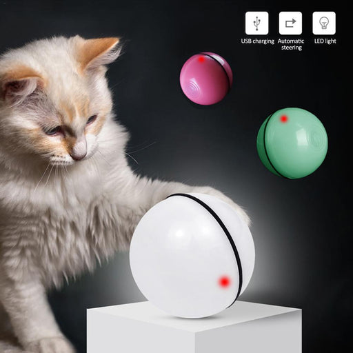 LED Laser Electronic Rolling Pet Funny Cat Toy Ball - Kannabliss Exotics