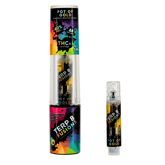 Pot of Gold 1g THCA + D8 Live Resin Cartridge | Terp 8 - Kannabliss Exotics