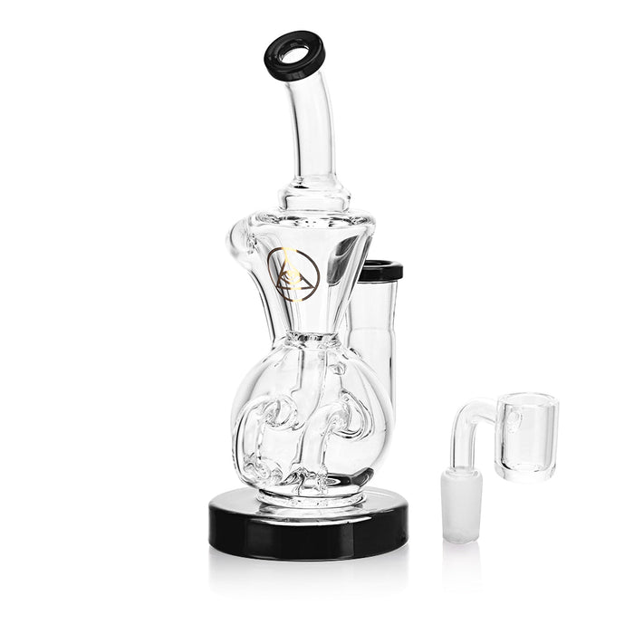 Ritual Smoke - Air Bender Bubble - Cycler Concentrate Rig - Black - Kannabliss Exotics