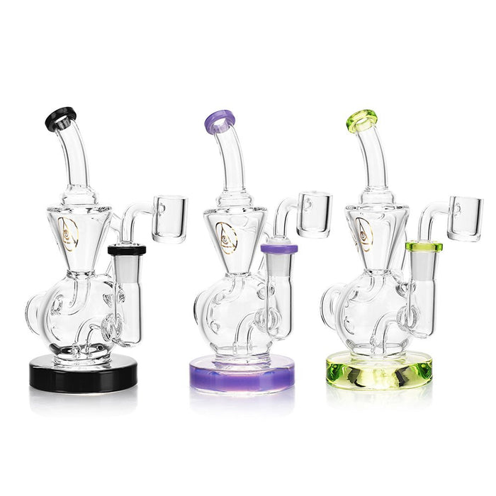 Ritual Smoke - Air Bender Bubble - Cycler Concentrate Rig - Black - Kannabliss Exotics