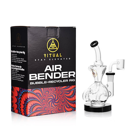 Ritual Smoke - Air Bender Bubble - Cycler Concentrate Rig - Black - Kannabliss Exotics