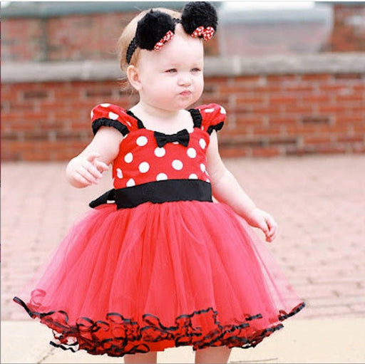 Sleeveless Vest Polka Dot Bow Princess Dress - Kannabliss Exotics