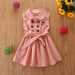 Summer Toddler Baby Girl Dress Kids Princess Casual Sleeveless Sash Button Party A - Line Dress Children Clothing 1 - 6Y - Kannabliss Exotics