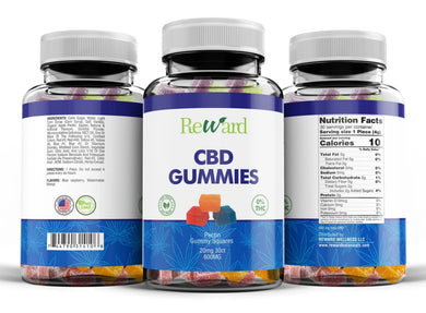 NEW Vegan CBD Gummies - 20mg each, ZERO THC - Kannabliss Exotics 